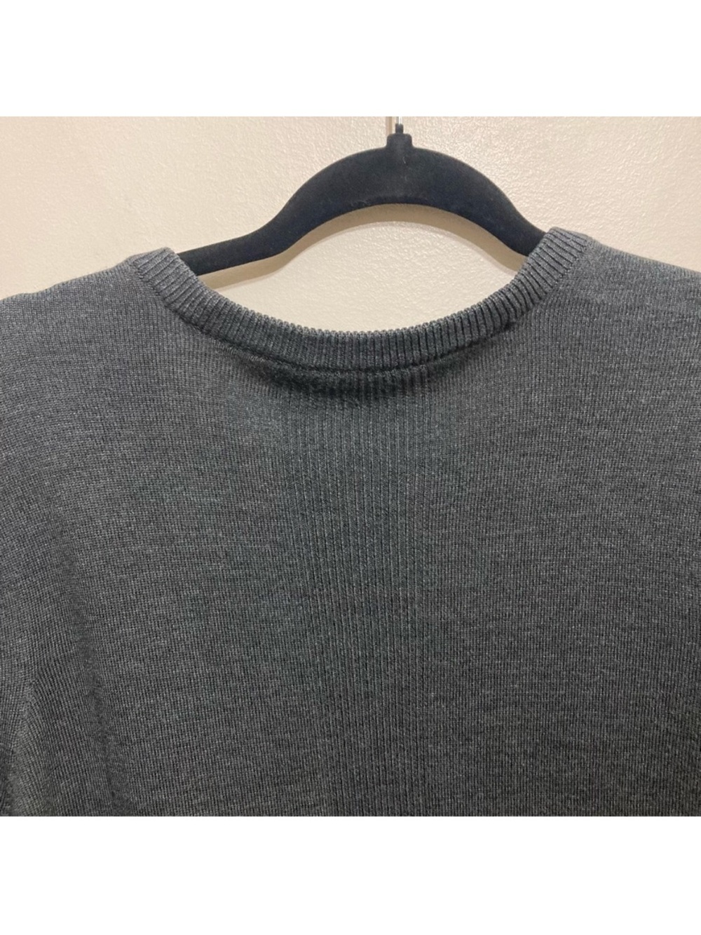 Icebreaker Womens Long Vneck Wool Cardigan Grey Size Medium Single Button Up - Picture 6 of 12